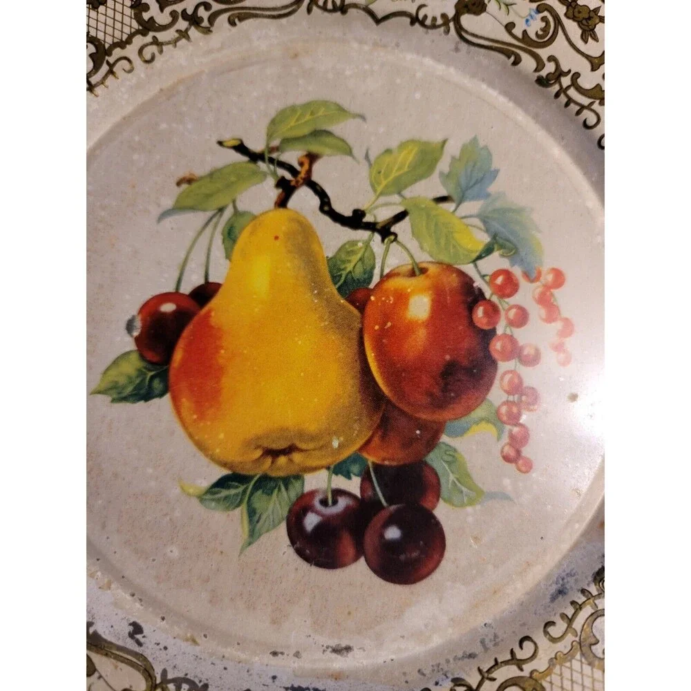 Daher Decorated Ware Tin Plate Tray Fruit 8